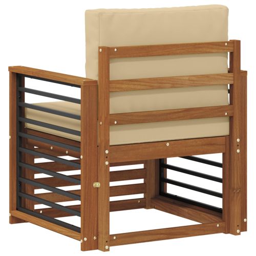 Комплект дивани за открито Естествен 71 x 63 x 73 см