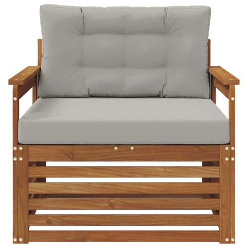 Външен диван Солидно акациево дърво и полиестер