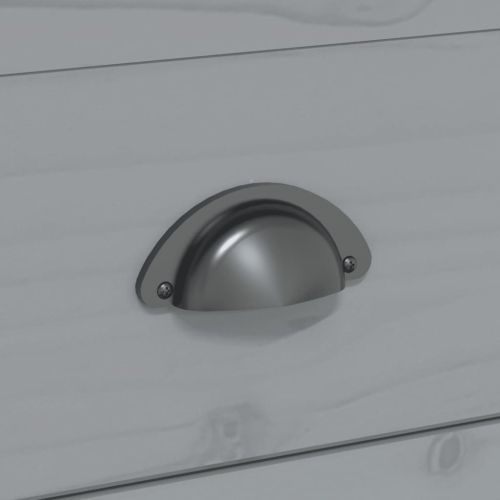 Маса за кафе BODO, сива, 100x55x46 см, бор масив