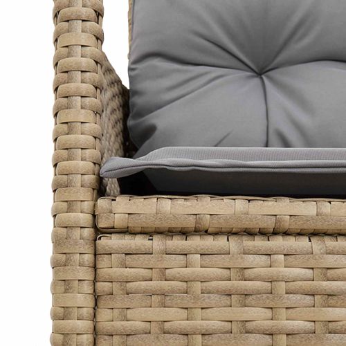 Градински Софа Комплект с възглавница 2 pcs полиратан