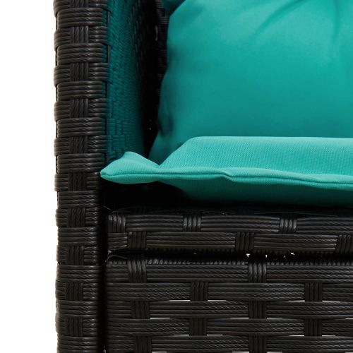 Градински Софа Комплект с възглавница 2 pcs полиратан