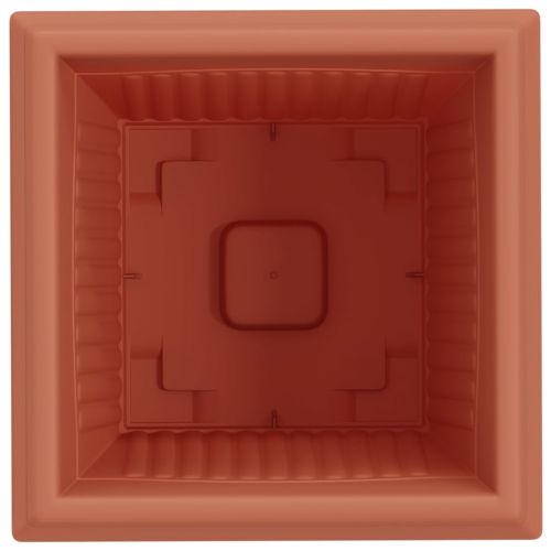 Квадратна цветна саксия 6 pcs Червено тухла 38 x 38 x 30 см