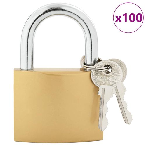 U Lock с ключове 100 pcs Месинг Желязо