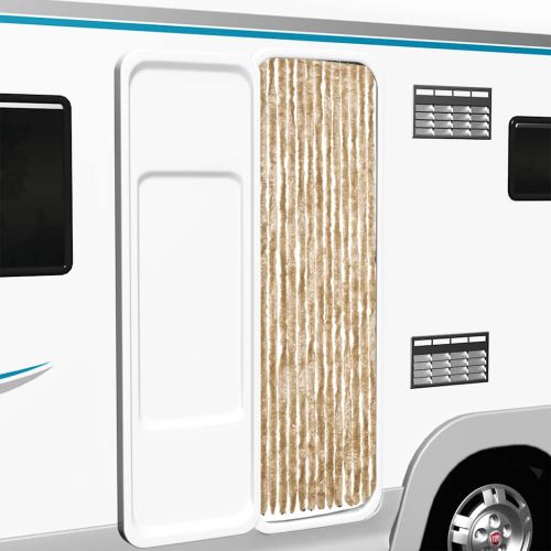 Завеса против насекоми, бежова, 56x185 см, шенил