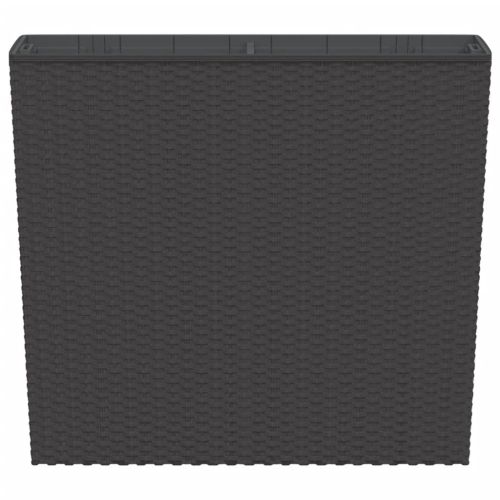 Саксия с подвижна вложка кафява 12/44 л PP ратан