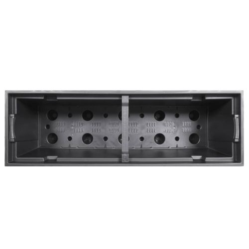 Саксия с подвижна вложка кафява 12/44 л PP ратан