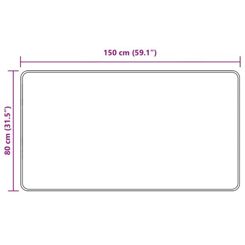 Каса за килим MARSA Сив 80 x 150 cm Полиестер и PVC