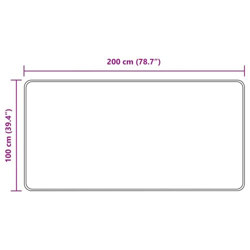 Каса за килим MARSA Сив 100 x 200 cm Полиестер и PVC
