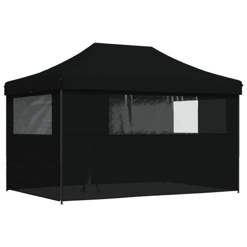 Парти шатър Черен 279 x 410 x 315 см Оксфордска тъкан
