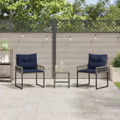 Комплект за външни мебели с възглавница стомана