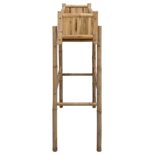Градински сандък с държач Естествен 100 x 38 x 114 см Бамбук
