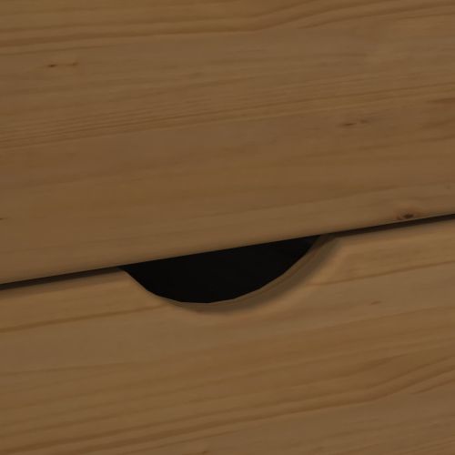 Плъзгащ кабинет Меден кафяв 63,5 x 39 x 79 см Солиден бор