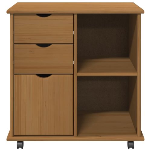 Плъзгащ кабинет 63,5 x 39 x 65,5 см Солиден бор Меден кафяв