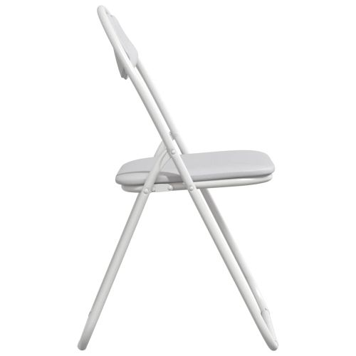 Сгъваем стол 2 pcs Бял 48 x 43,5 x 81 см Изкуствена