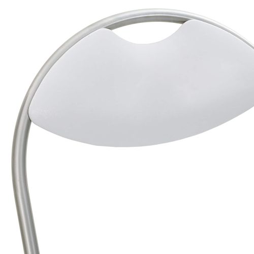 Сгъваем стол 8 pcs Бяло и сиво 48 x 43,5 x 81 см Изкуствена