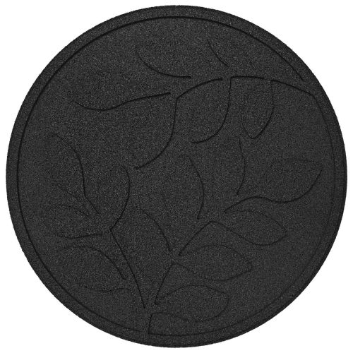 Стъпаловиден камък 6 pcs Черен Ø 44 x 2 см Каучук