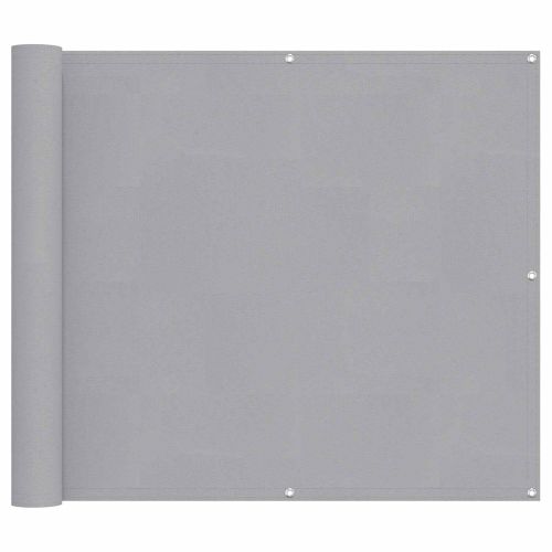 Балконен екран Светлосиво 100 x 300 cm Оксфордска тъкан