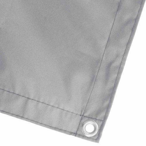 Балконен екран Светлосиво 100 x 600 cm Оксфордска тъкан