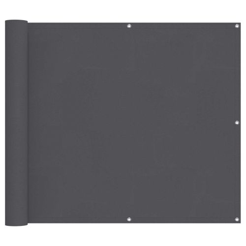 Балконен екран Антрацит 100 x 800 cm Оксфордска тъкан