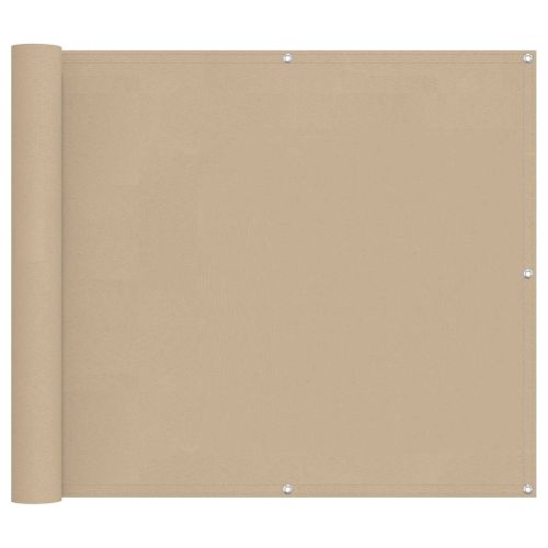 Балконен екран Бежово 100 x 300 cm Оксфордска тъкан