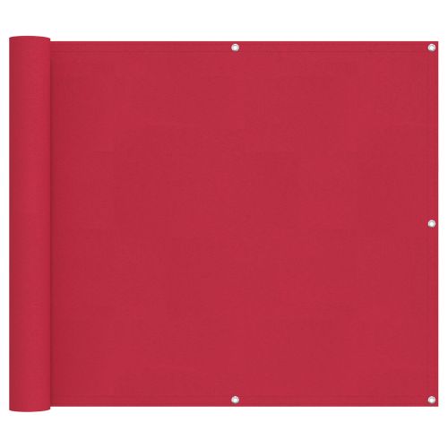 Балконен екран Бургундско червен 90 x 300 cm