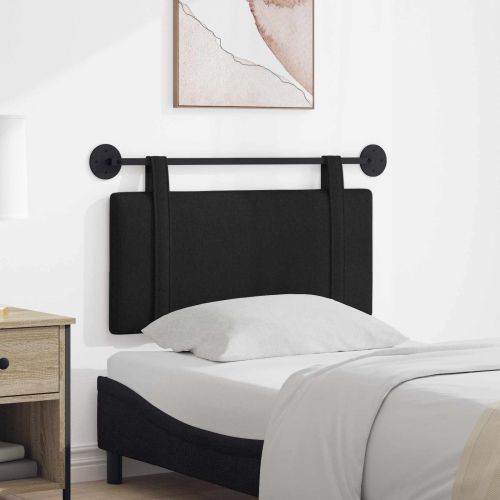 Висяща табла Монтиране на стена Черен 90 x 55 x 5 см текстил