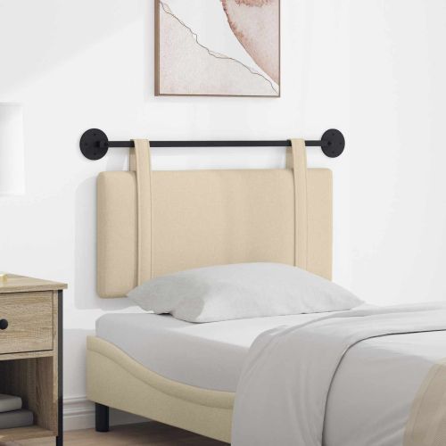 Висяща табла Монтиране на стена Крем 90 x 55 x 5 см текстил