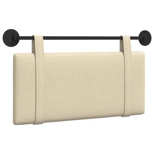 Висяща табла Монтиране на стена Крем 100 x 55 x 5 см текстил