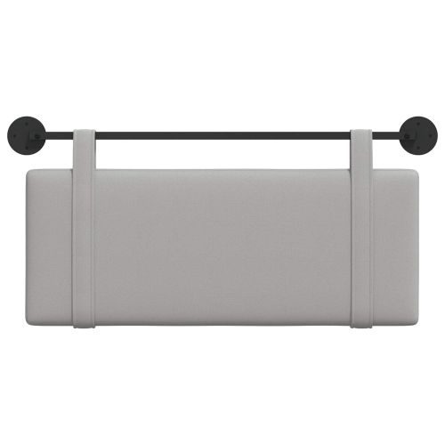 Висяща табла Едноцветен Облачно сиво 110 x 55 x 5 см текстил