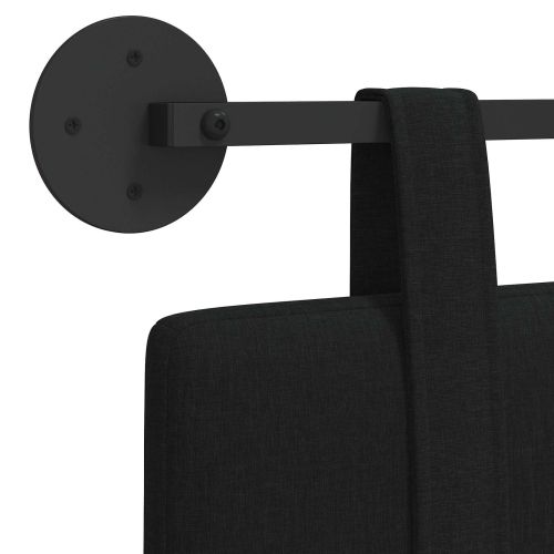 Табла за легло висяща Черен текстил