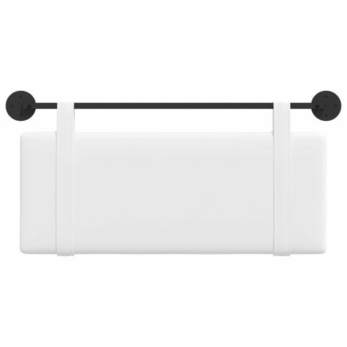 Висяща табла Монтиране на стена Бял 110 x 55 x 5 см текстил