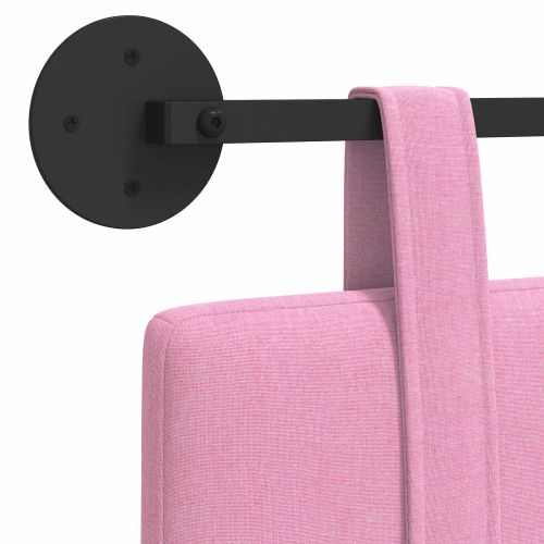 Висяща табла Монтиране на стена Розово 110 x 55 x 5 см текстил