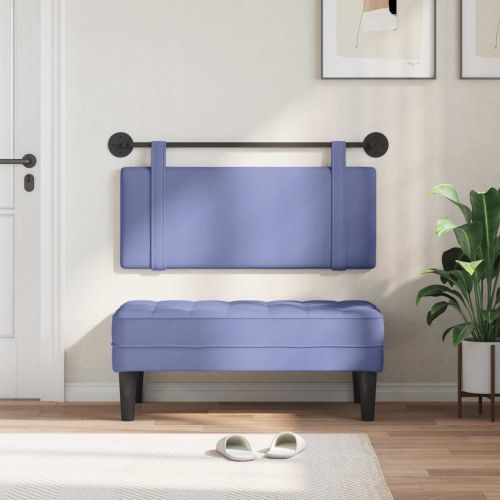 Висяща табла Едноцветен Дънково син 110 x 55 x 5 см текстил