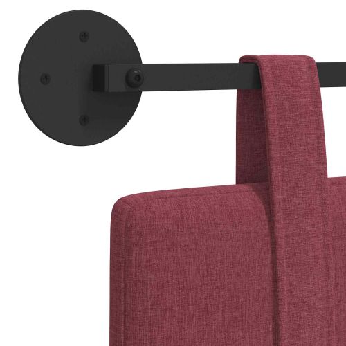 Висяща табла Едноцветен Виненочервен 150 x 55 x 5 см текстил