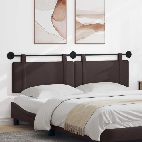 Висяща табла Едноцветен Тъмен кафяв 190 x 55 x 5 см текстил