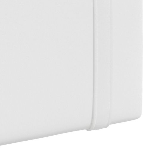 Висяща табла Монтиране на стена Бял 210 x 55 x 5 см текстил