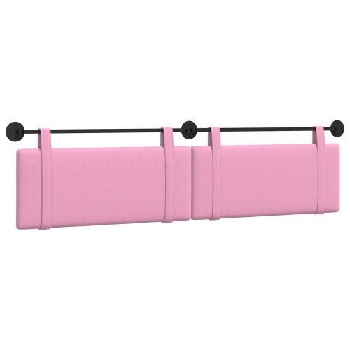 Висяща табла Монтиране на стена Розово 210 x 55 x 5 см текстил