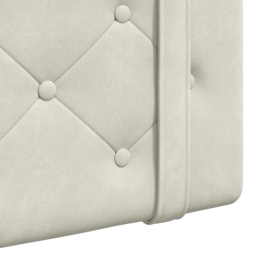 Висяща табла Монтиране на стена Крем 100 x 55 x 5 см Кадифе