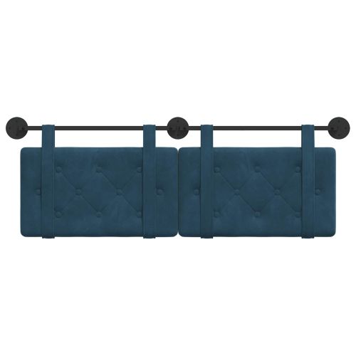 Висяща табла Монтиране на стена Синьо 130 x 55 x 5 см Кадифе