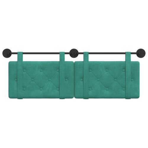 Висяща табла Монтиране на стена Тюркоаз 130 x 55 x 5 см Кадифе