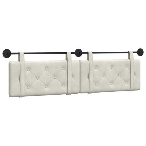 Висяща табла Монтиране на стена Крем 170 x 55 x 5 см Кадифе