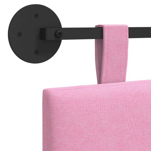 Висяща табла Монтиране на стена Розово 210 x 55 x 5 см текстил
