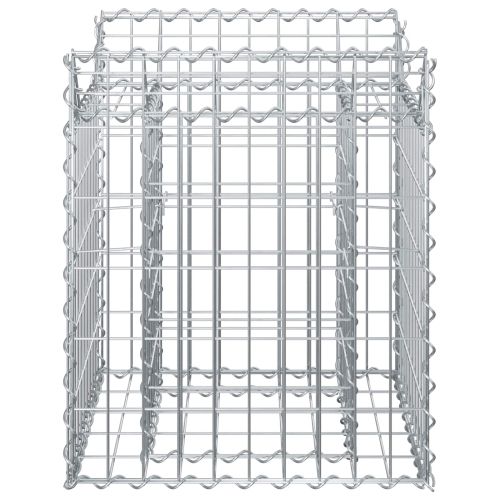Габиона повдигнато легло Сребристо