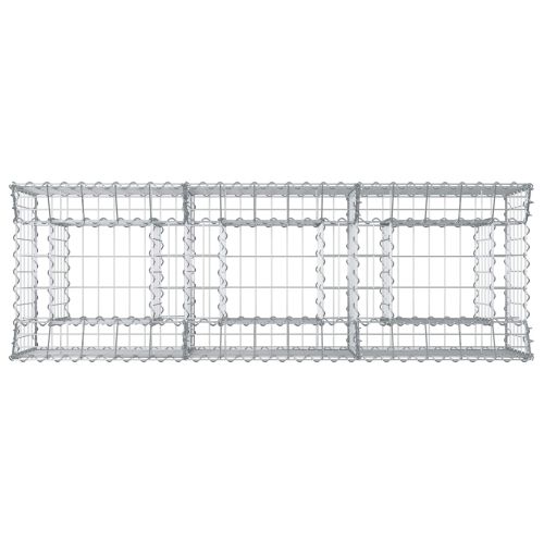 Габиона повдигнато легло Сребристо