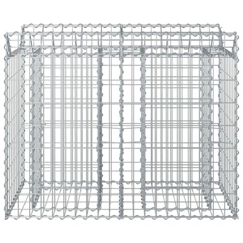 Габиона повдигнато легло Сребристо