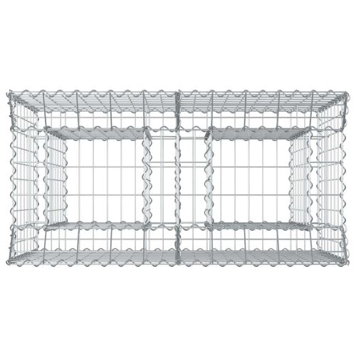 Габиона повдигнато легло Сребристо