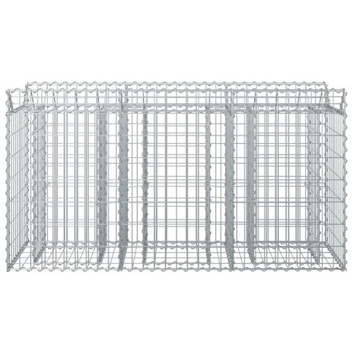 Габиона повдигнато легло Сребристо