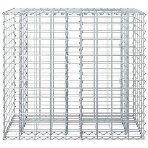 Габиона повдигнато легло Сребрист