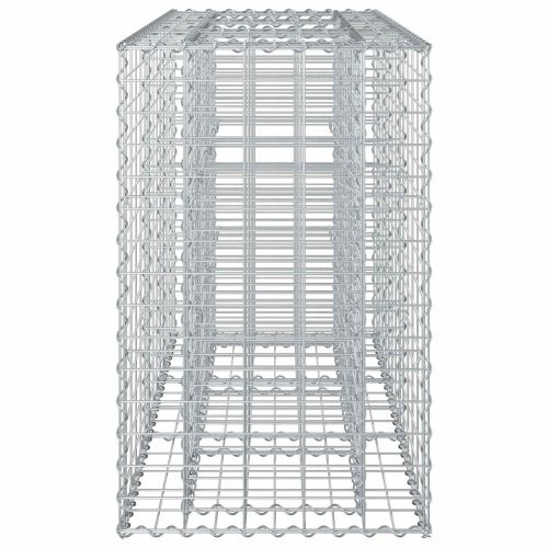 Габиона повдигнато легло Сребрист