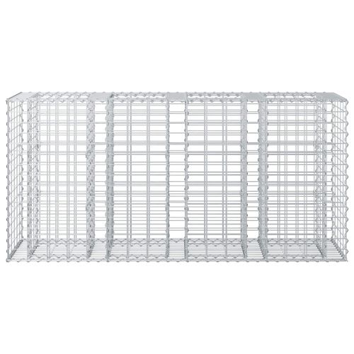 Габиона повдигнато легло Сребрист